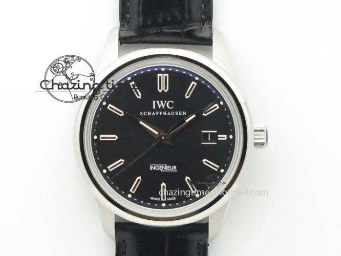 MIROTIME 0507 Ingeniuer St.Laurens SS Black Dial MKF 1:1 V2 Best Edition On Black Leather Strap A Functional 7351